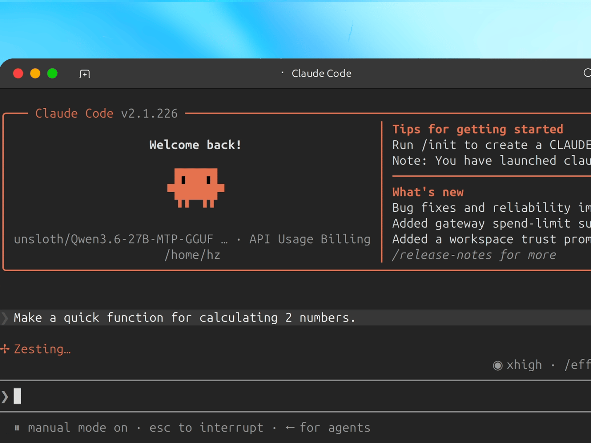 Connect Claude Code to Unsloth Desktop