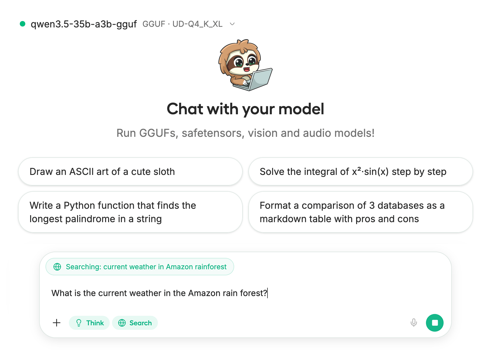 Run models locally on Mac, Windows, Linux